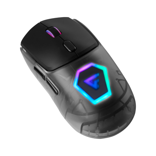 Mouse Inalámbrico Game Factor MOW700-BK | 26,000 DPI |  Sensor Pixart 3395 | Baja Latencia | 3 carcasas intercambiables | MOW700-BK