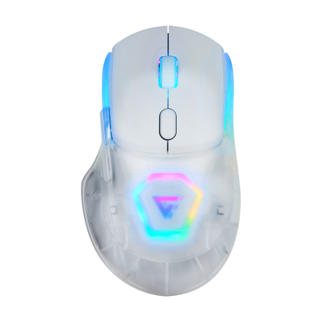 Mouse Inalámbrico Game Factor MOW700-WH | 26,000 DPI | Sensor Pixart 3395 | Baja Latencia | 3 carcasas intercambiables | MOW700-WH