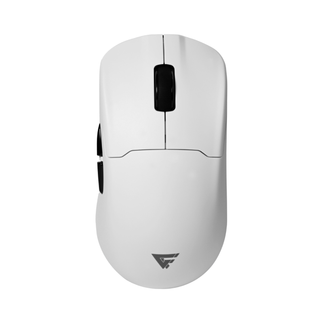 Mouse Inalámbrico Game Factor MOW800 | 26,000 DPI | Sensor Pixart 3395 | Incluye Base Magnetica RGB | 80hrs Batería recargable | Color Blanco | MOW800-WH