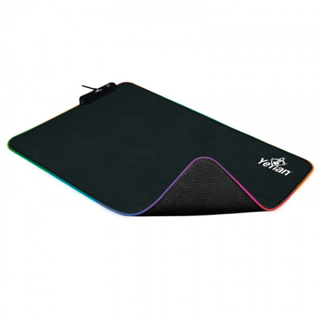 MOUSEPAD GAMER YEYIAN KRIEG 2035 RGB LED 355X444MM ANTIDERRAPANTE - MP2035