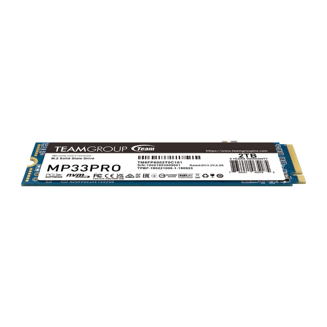 Unidad SSD TeamGroup MP33 PRO | 2TB | M.2 | PCIe 3.0 / NVMe | TM8FPD002T0C101