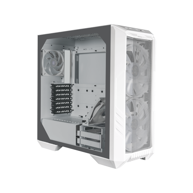 Gabinete Cooler Master HAF 500 | ATX / M-ATX / ITX | 3 ventiladores preinstalados | Color Blanco | H500-WGNN-S00