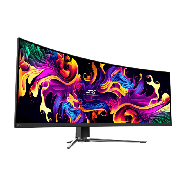 Monitor Gamer Curvo MSI MPG 491CQP QD-OLED | 49" | 5120 x 1440 (DQHD) | QD-OLED | 144Hz | 0.03 ms (GTG) | 1800R | Adaptive-Sync / HDR | HDMI 2.1 / DisplayPort 1.4a / USB-C / Jack 3.5 mm | Negro | MPG 491CQP QD-OLED