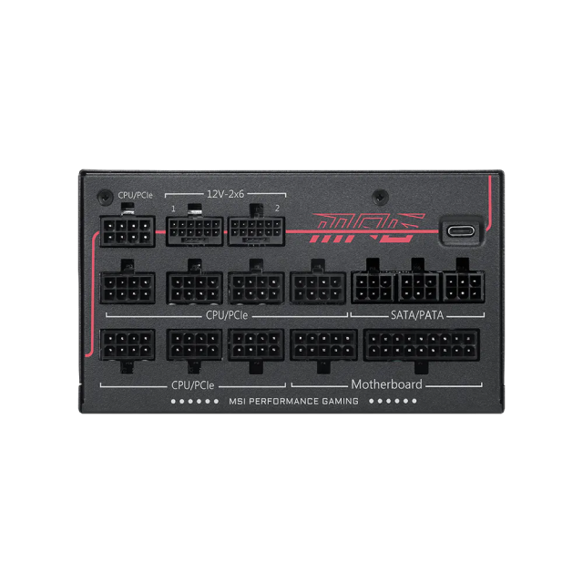Fuente de Poder MSI MPG Ai1300TS PCIE5 | 1300W | 80 PLUS Titanium | 135mm | Full Modular | Compatible con ATX 3.1 y PCIe 5.1 | Negro | MPG Ai1300TS PCIE5