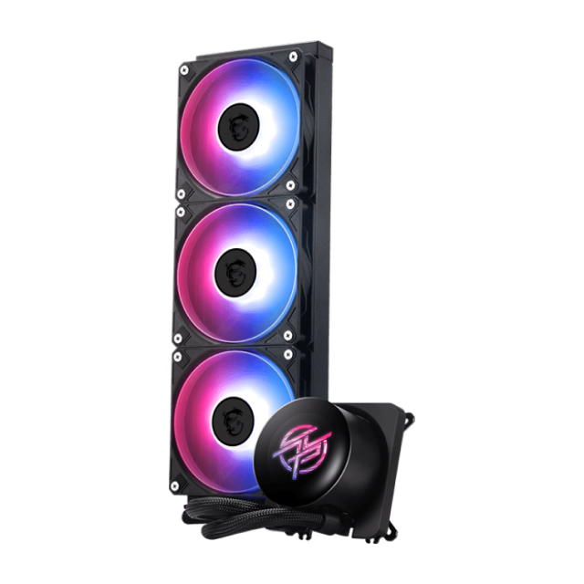 Enfriamiento Líquido MSI MPG CORELIQUID P13 360 | 360 mm | 3400 RPM | AM5 / AM4 | LGA 1700 / 1851 | Pantalla Personalizable LCD de 2.1" | ARGB | Negro | MPG CORELIQUID P13 360