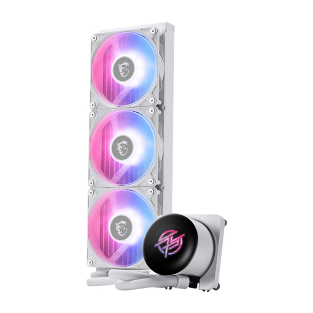 Enfriamiento Líquido MSI MPG CORELIQUID P13 | 120mm | 3400 RPM | AM5 / AM4 | LGA 1700 / 1851 | Pantalla Personalizable LCD de 2.1" | ARGB | Blanco | MPG CORELIQUID P13 / WHITE