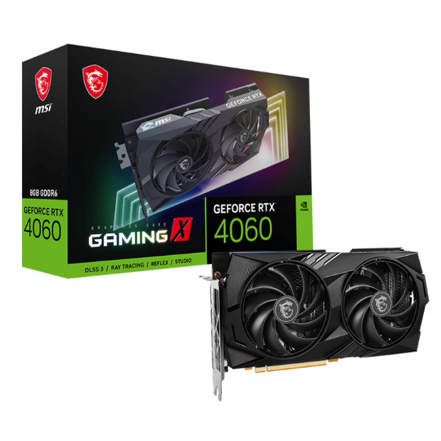 TARJETA DE VIDEO MSI GAMING X RTX 4060 8 GB / 912-V516-011