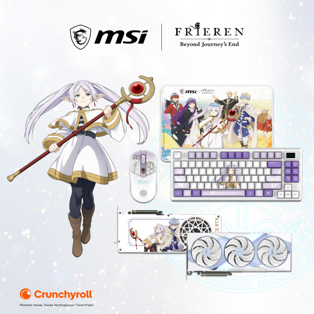 Bundle MSI Frieren Edition GeForce RTX 5070 Ti 16GB OC + Teclado, Mouse y Mousepad Gamer | GDDR7 | Edición Especial | Blanco