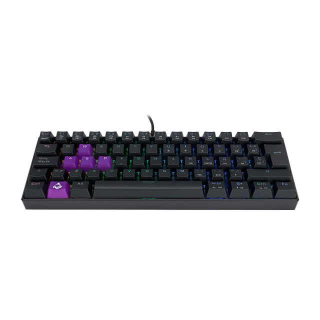 Teclado Alámbrico Mecánico Munfrost Dark Moon | 60% / 60 Teclas | Switches Gateron Blue | ARGB | Español | MFKDMA1B