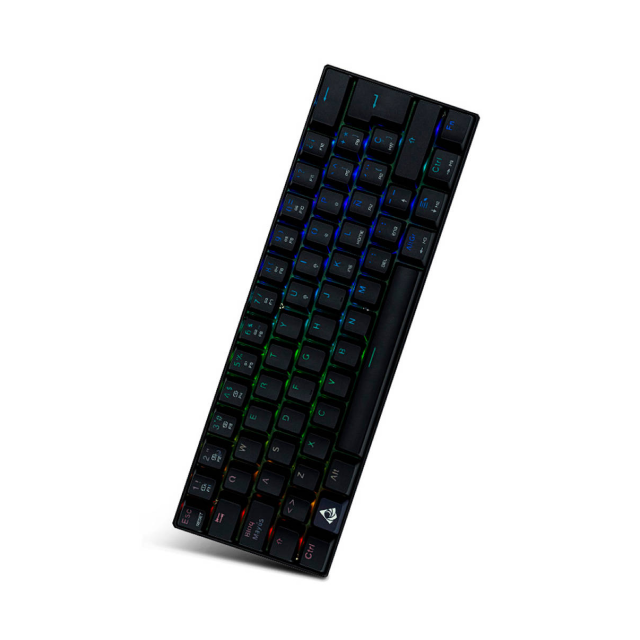 Teclado Alámbrico Mecánico Munfrost Dark Moon | 60% / 60 Teclas | Switches Gateron Blue | ARGB | Español | MFKDMA1B