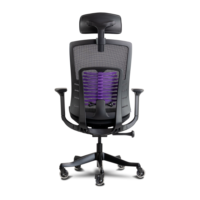 Silla Gamer Munfrost Nash | Negro| Soporte lumbar ajustable | Descansabrazos 3D | Ruedas tipo patín con seguro | Hasta 180kg | MFMSINIB