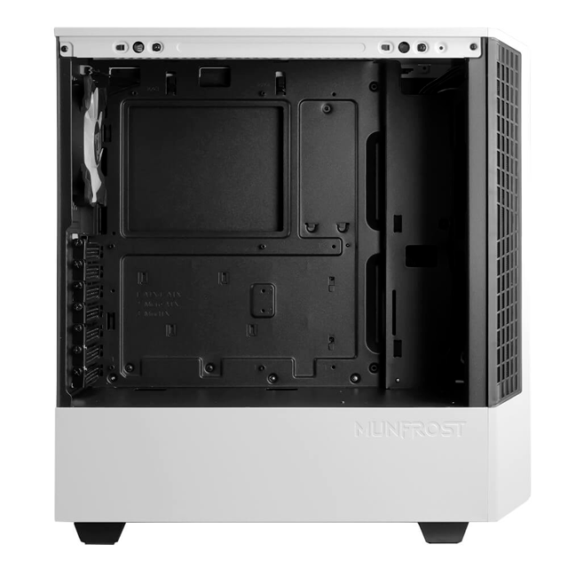 Gabinete Munfrost Panda | Blanco | RGB | ATX | 1 ventilador ARGB preinstalado | MFG.T802