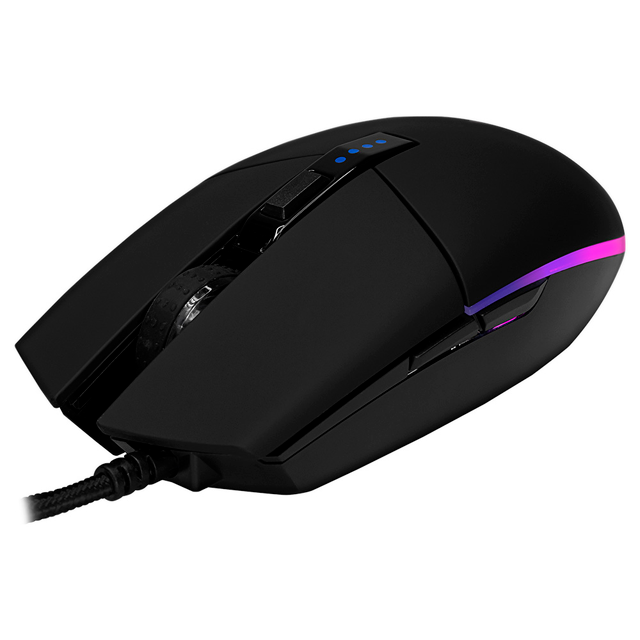 MOUSE GAMER MUNFROST TRITON BLACK MATE ARGB USB SENSOR PIXART 3360 12000DPI