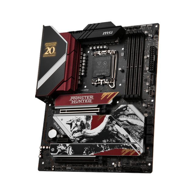 Bundle MSI Monster Hunter Edition | Tarjeta madre MSI MPG Z790 Edge MH | Enfriamiento MSI MAG CoreLiquid E360 MH | Gabinete MSI MPG Gungnir 300 MH | GPU MSI RTX 4060 Ti 8GB MH | Control MSI Force GC30 MH