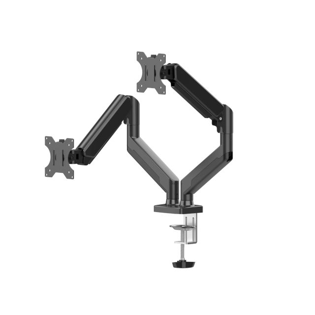 Soporte para Monitor NACEB NA-0214 | 2 Monitores 10″ – 32″ | Altura ajustable | Color Negro | NA-0214