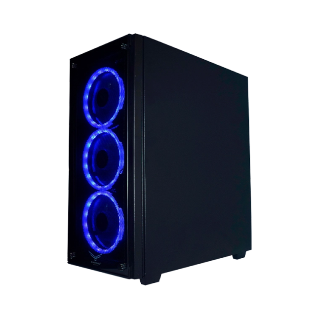 Gabinete Gamer Naceb Player | ATX | 3 Ventiladores preinstalados | Cristal Templado | Color Negro | USB 3.0 | NA-0603