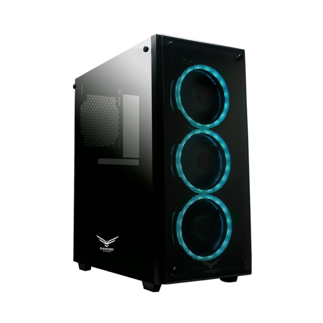 Gabinete Gamer Naceb Player | ATX | 3 Ventiladores preinstalados | Cristal Templado | Color Negro | USB 3.0 | NA-0603