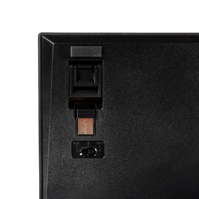 Teclado Mecánico Naceb Silver Fang | 75% | Switch Café | Tres Modos de Conexión | Inalámbrico 2.4Ghz / Bluetooth 5.0 / Cable USB-A | RGB | Negro / Verde | Español | NA-0969