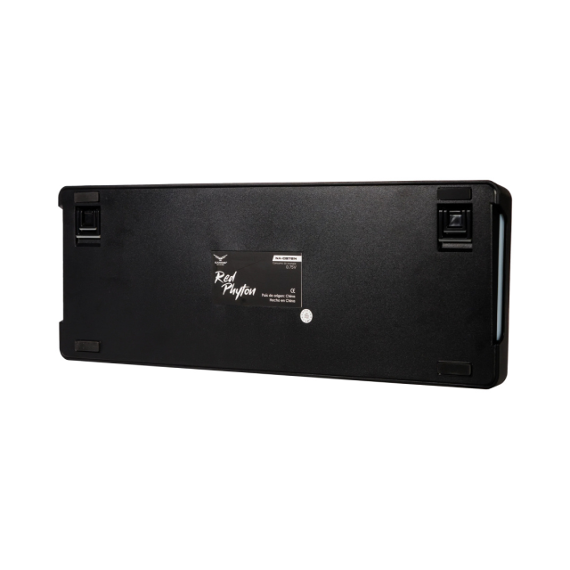 Teclado Gamer Alámbrico Mecánico Naceb Red Phyton | 95% | Switch Brown | Perilla Multimedia | Español | RGB | Negro / Gris / Rojo | NA-0972N