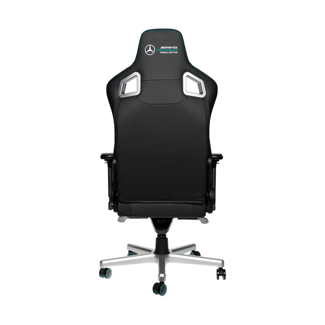 Silla Gamer noblechairs EPIC Mercedes-AMG Petronas F1 Team | Hasta 120 kg | Cojín Lumbar | Reposabrazos 4D | Estrella de Aluminio | Inclinación de Hasta 135 Grados | Edición Especial | Negro / Verde PETRONAS | NBL-EPC-PU-MPF