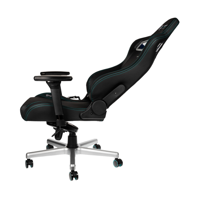 Silla Gamer noblechairs EPIC Mercedes-AMG Petronas F1 Team | Hasta 120 kg | Cojín Lumbar | Reposabrazos 4D | Estrella de Aluminio | Inclinación de Hasta 135 Grados | Edición Especial | Negro / Verde PETRONAS | NBL-EPC-PU-MPF