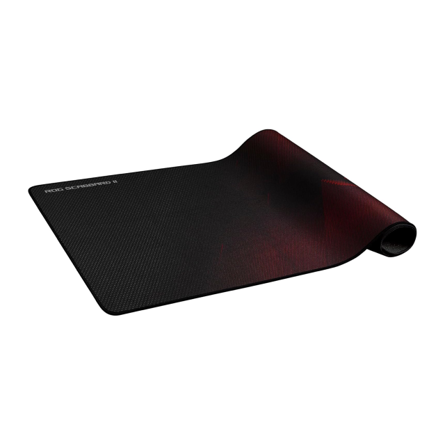 Mousepad Gamer ASUS ROG Scabbard II | Impermeable y Resistente al Aceite | 900 x 400 x 3 mm | Bordes con Triple Costura | Base Antideslizante | Negro | NC08-ROG SCABBARD