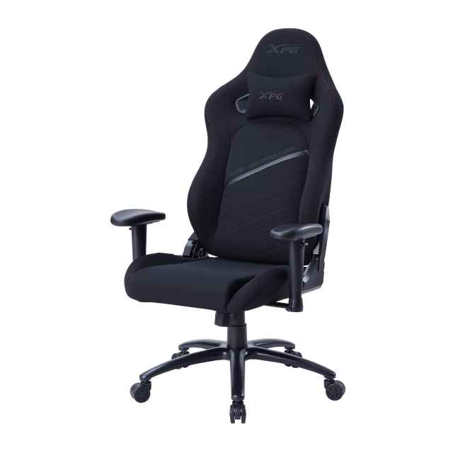 Silla Gamer ADATA XPG Nexus | Inclinación de 155° | Hasta 125 kg | Tela Repelente al Agua | Base de Acero | Negro | NEXUS-BKCWW