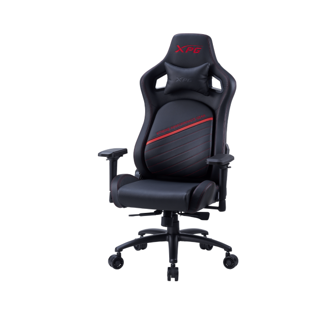 Silla Gamer XPG NEXUS PLUS | Hasta 125 kg | Soporte Lumbar Dinámico | Reposabrazos 4D | Estrella de Acero | Inclinación de Hasta 155 Grados | Negro / Rojo | NEXUS PLUS-RDCWW