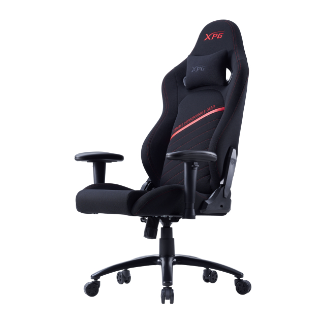 Silla Gamer ADATA XPG Nexus | Inclinación de 155° | Hasta 125 kg | Tela Repelente al Agua | Base de Acero | Negro / Rojo | NEXUS-RDCWW