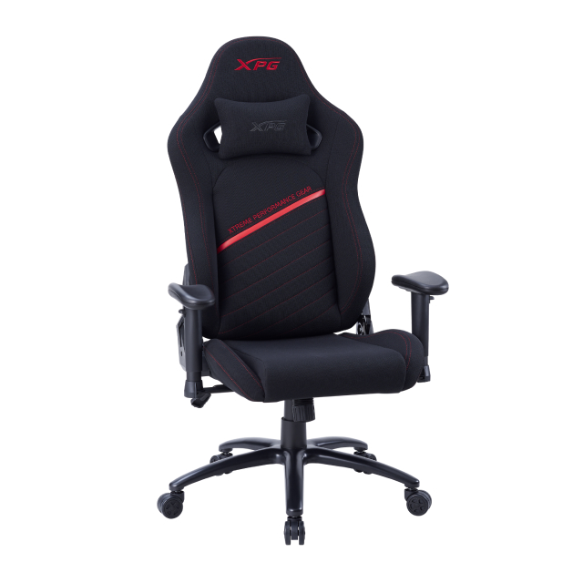 Silla Gamer ADATA XPG Nexus | Inclinación de 155° | Hasta 125 kg | Tela Repelente al Agua | Base de Acero | Negro / Rojo | NEXUS-RDCWW