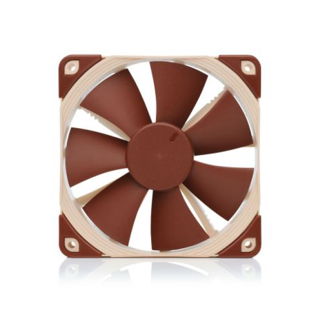 Ventilador Noctua NF-F12 PWM | 120mm | 1500 RPM | 4-pin | 22,4 dB(A) | Color Café | NF- F12 PWM