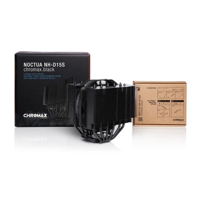Disipador de Aire Noctua NH-D15s chromax.black | 140mm | Intel LGA1851 / AMD AM5 AM4 | 1500 RPM | 24,6 dB(A) | Color Negro | NH-D15sChromaxBlack