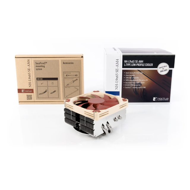 Disipador de Aire Noctua NH-L9x65 SE-AM4 | Perfil Bajo | Diseñado especialmente para AM4/AM5 | 2500 RPM | 23,6 dB(A) | NH-L9x65 SE-AM4
