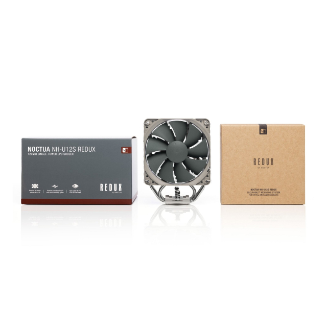 Disipador de Aire Noctua NH-U12S Redux | 158 mm | 450 a 1700 RPM | 25.1 dBA | AM5 / AM4 | LGA 1851 / 1700 / 1200 / 1156 / 1155 / 1151 / 1150 | Gris | NH-U12S Redux