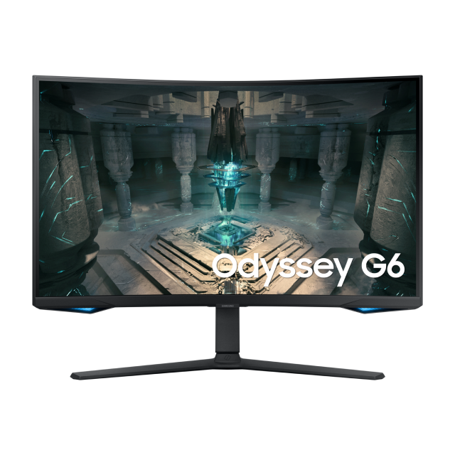 Monitor Gamer Curvo Samsung Odissey G6 | 32" | 2,560 x 1,440 (QHD/2K) | Panel VA / Pantalla Curva | 1ms(GTG) | 240Hz | FreeSync Premium Pro | HDMI / DisplayPort | Bocinas Integradas | LS32BG650ELXZX 