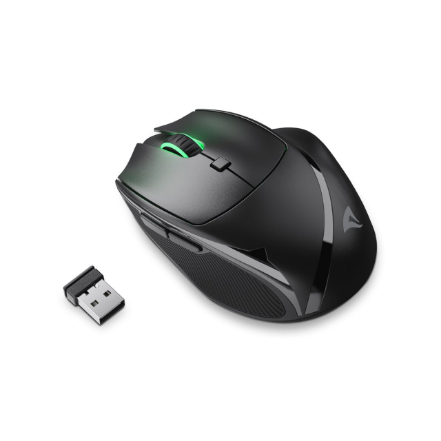 Mouse Gamer Sharkoon OfficePal M25W Black | Conexión Inalámbrica | 2.4Ghz | 400-4,000 DPI | Sensor Óptico | RGB | Color Negro | M-M25WB