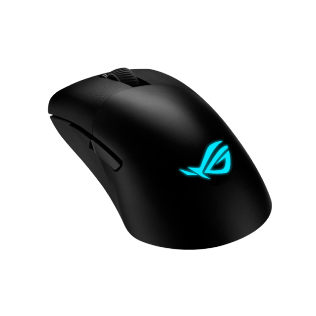 Mouse Gamer Inalámbrico ASUS ROG Keris Wireless AimPoint | Hasta 119 Horas de Batería | Hasta 36000 DPI | Sensor Óptico ROG AimPoint | 75 g | 2.4GHz / Bluetooth / USB | Incluye Cinta Antideslizante Precortada | RGB | Negro | P709 ROG KERIS WL AIMPOINT/BLK