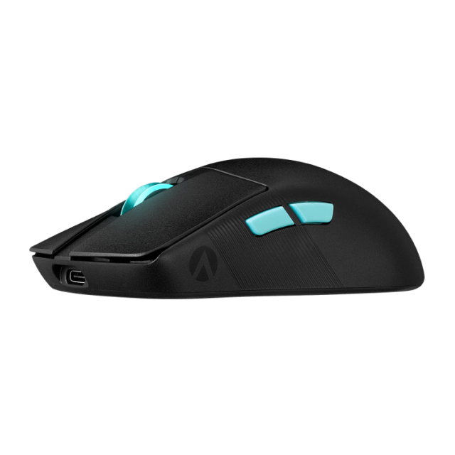 Mouse Gamer Inalámbrico ASUS ROG Harpe Ace Aim Lab Edition | Hasta 36000 DPI | Sensor Óptico ROG AimPoint | 54 g | Hasta 90 Hrs de Batería | Cable USB / ROG SpeedNova 2.4 GHz / Bluetooth | RGB Aura Sync | Negro | 90MP02W0-BMUA00