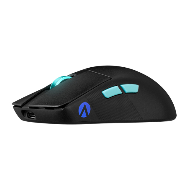 Mouse Gamer Inalámbrico ASUS ROG Harpe Ace Aim Lab Edition | Hasta 36000 DPI | Sensor Óptico ROG AimPoint | 54 g | Hasta 90 Hrs de Batería | Cable USB / ROG SpeedNova 2.4 GHz / Bluetooth | RGB Aura Sync | Negro | 90MP02W0-BMUA00