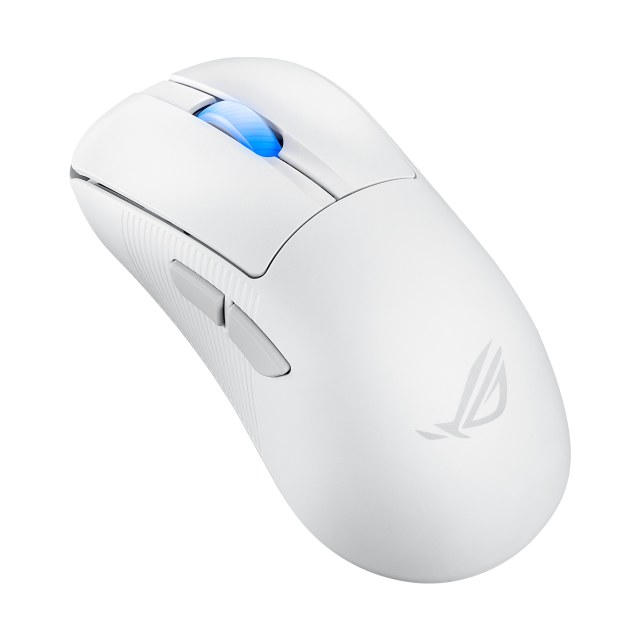 Mouse Gamer Inalámbrico ASUS ROG Keris II Ace | Hasta 107 Horas de Batería | Hasta 42000 DPI | Sensor Óptico ROG AimPoint Pro | 54 g | 2.4GHz / Bluetooth / USB-A | RGB | Blanco | P714 ROG KERIS II WL ACE/WHT