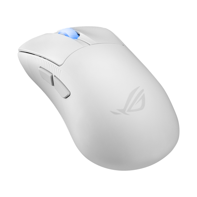 Mouse Gamer Inalámbrico ASUS ROG Keris II Ace | Hasta 107 Horas de Batería | Hasta 42000 DPI | Sensor Óptico ROG AimPoint Pro | 54 g | 2.4GHz / Bluetooth / USB-A | RGB | Blanco | P714 ROG KERIS II WL ACE/WHT