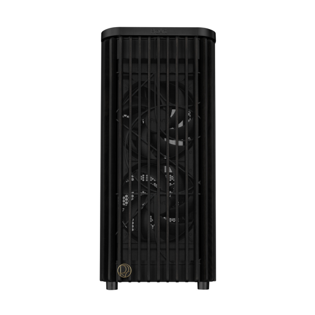 Gabinete ASUS ProArt PA401 Wood Edition | Media Torre | ATX / Micro-ATX / Mini-ITX | USB 3.2 | 3 Ventiladores Preinstalados | Panel Frontal de Madera | Cristal Templado | Negro | PA401/BK/WOOD/TG