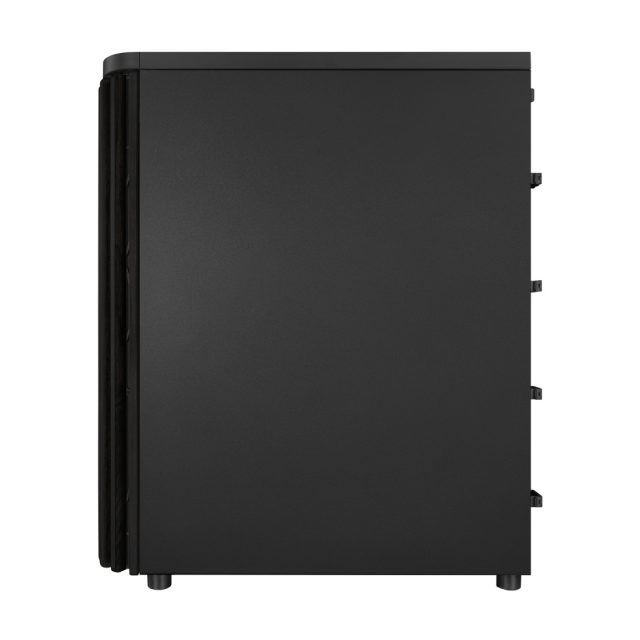 Gabinete ASUS ProArt PA401 Wood Edition | Media Torre | ATX / Micro-ATX / Mini-ITX | USB 3.2 | 3 Ventiladores Preinstalados | Panel Frontal de Madera | Cristal Templado | Negro | PA401/BK/WOOD/TG