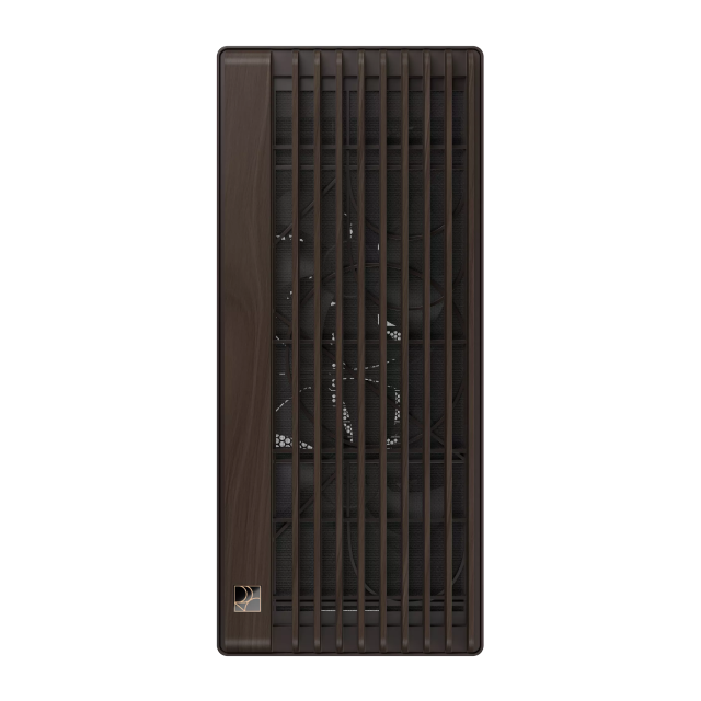 Gabinete ASUS ProArt PA602 Wood Edition | Media Torre | E ATX / ATX / Micro ATX / Mini ITX / DTX / Mini DTX | 4 x USB A / 1 x USB C | Incluye 3 Ventiladores | Cristal Templado | Acentos de Madera de Nogal | Café | PA602/WALNUT WOOD/BRN/TG