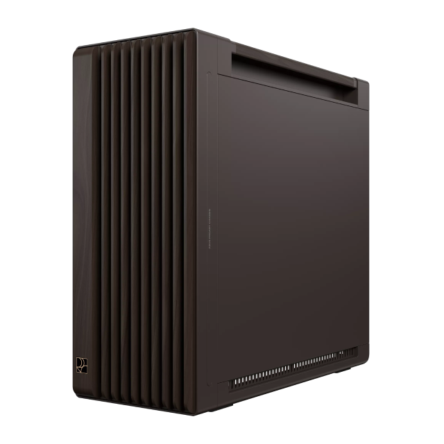 Gabinete ASUS ProArt PA602 Wood Edition | Media Torre | E ATX / ATX / Micro ATX / Mini ITX / DTX / Mini DTX | 4 x USB A / 1 x USB C | Incluye 3 Ventiladores | Cristal Templado | Acentos de Madera de Nogal | Café | PA602/WALNUT WOOD/BRN/TG