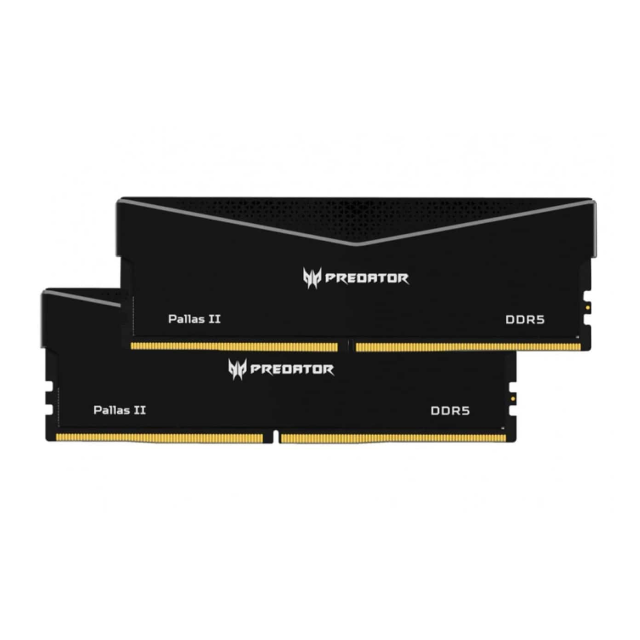 Memoria RAM DDR5 | 64GB (32x2) | 6000MT/s | CL32 | AMD EXPO | Predator Pallas II | Negro | BL.9BWWR.436