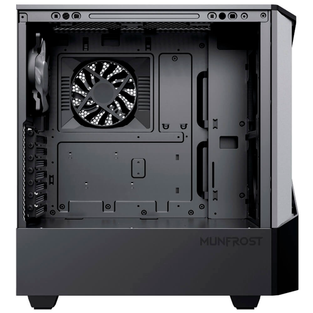 Gabinete Munfrost Panda Pro | Negro | E-ATX | 2 ventiladores ARGB y 1 ventilador preinstalado | MFGPAPBG