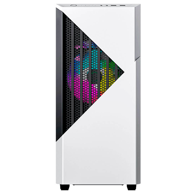 Gabinete Gamer Munfrost - Panda PRO Blanco/Negro - E-ATX - Mid-Tower -  MFGPAPWB