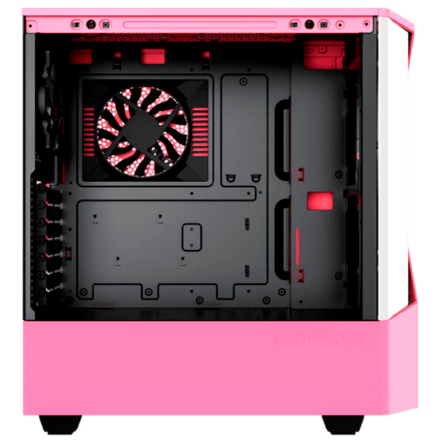 Gabinete Munfrost Panda Pro Rosado | E-ATX | 2 ventiladores ARGB y 1 ventilador preinstalado | MFGPAPPW