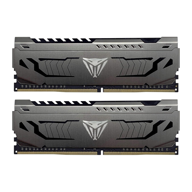 Kit de Memoria RAM DDR4 64GB (32GB x 2) | 3200MT/s | CL16 | Patriot Viper Steel Gris | PVS464G320C6K